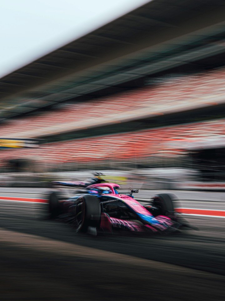 Franco Colapinto giró este miércoles en los test de pretemporada en Barcelona.