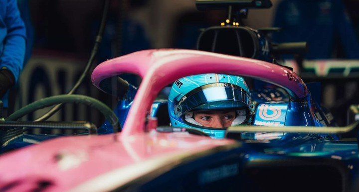 Gasly cerró la actividad de Alpine en Barcelona.