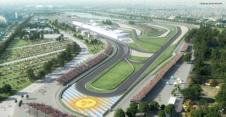Una representación visual del circuito desde arriba. (Prensa GCBA)