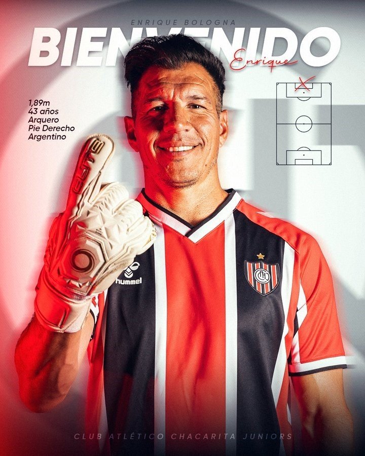 La presentación del Beto en Chacarita.