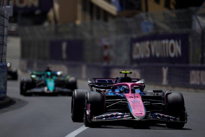 Colapinto en el último GP de Mónaco. (AP Photo/Manu Fernandez)