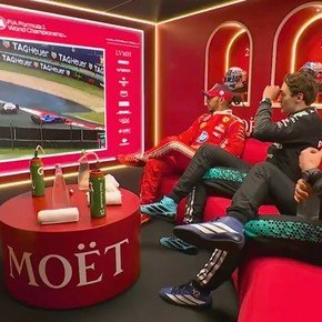La reacción de Briatore, Antonelli, Hamilton y Russell al ver el choque entre Ocon y Colapinto
