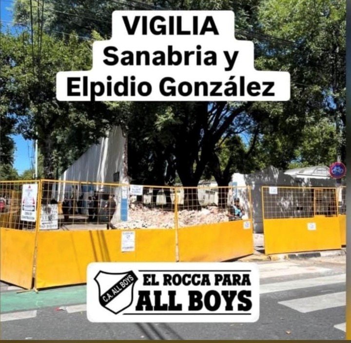 La convocatoria de los hinchas a la protesta.