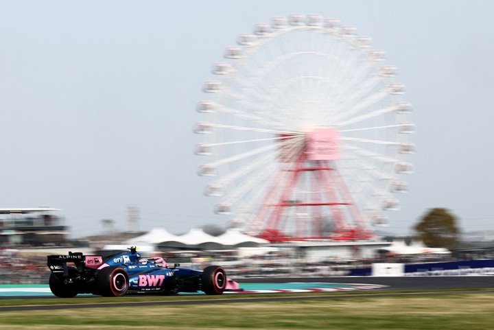 Colapinto durante el Gran Premio de Japón. (REUTERS/Jakub Porzycki).