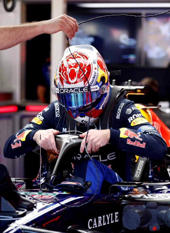 Max, a bordo de su RB22. (REUTERS/Hollie Adams).