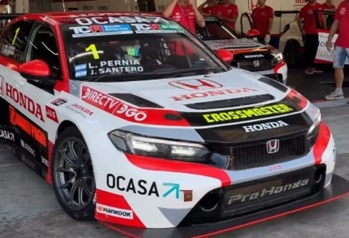 La nave del binomio Pernía-Santero para el Super Challenge de Interlagos.