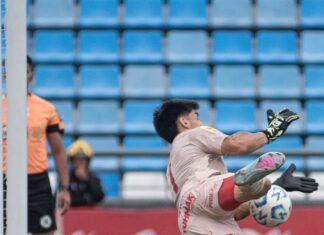 Nahuel Manganelli, figura de San Martín (T), con Olé: «Quería ir a penales»