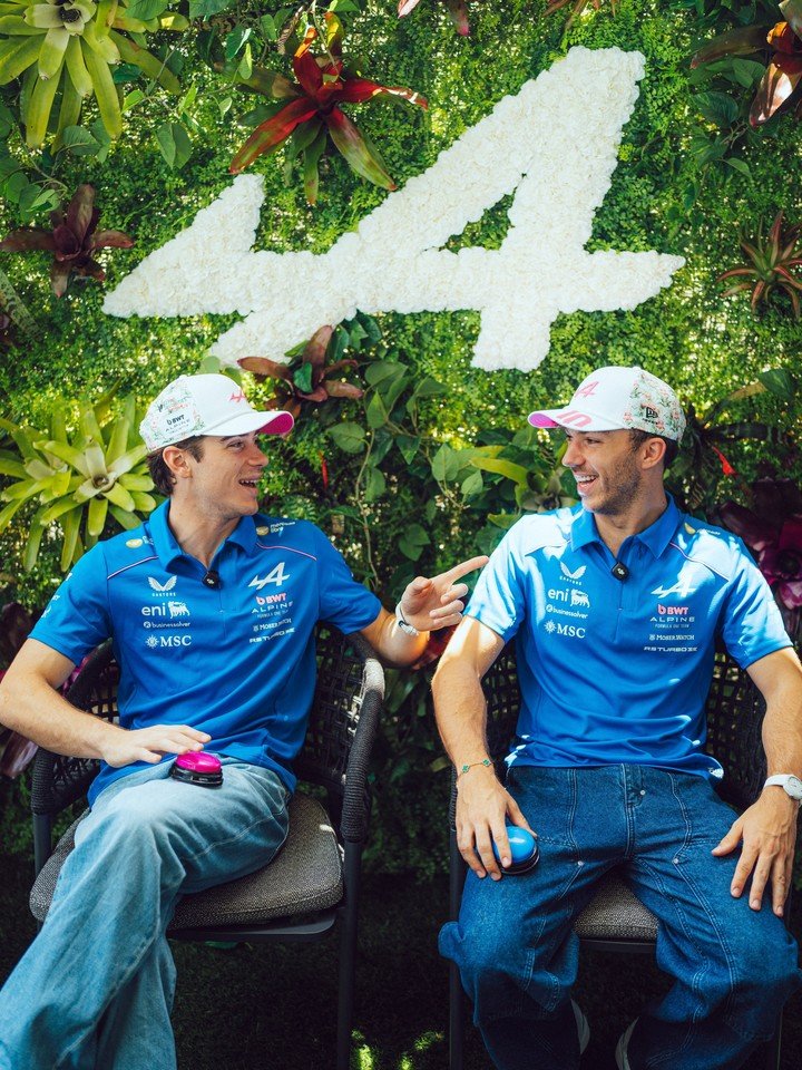Franco Colapinto y Pierre Gasly están teniendo un gran año. (@AlpineF1Team)