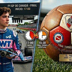 Problema en puerta: la final del Apertura coincidirá con Colapinto en el GP de Fórmula 1 de Canadá