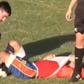 Espeluznante lesión en el Ascenso: triple fractura de rodilla y afuera de las canchas por aproximadamente un año