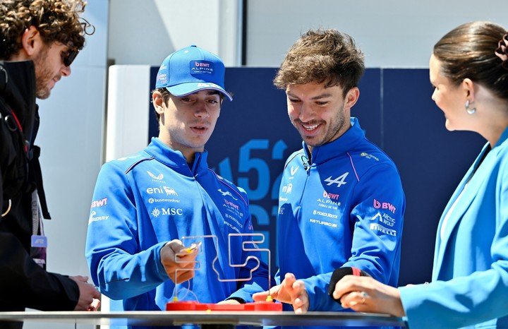 Colapinto y Gasly, este jueves en Canadá (Reuters).