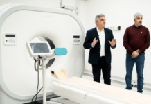 Huinca Renancó: Llaryora supervisó la etapa final de la obra del Hospital Regional