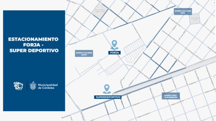 Zonas habilitadas de estacionamiento controlado en Forja este sábado 1° de agosto