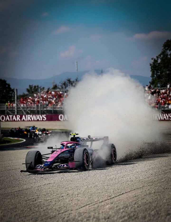 Colapinto y su despiste en Monza (Foto: Instagram @francolapinto).
