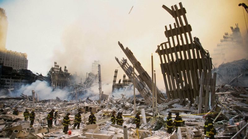 Destrucción tras la caída de las dos Torres Gemelas