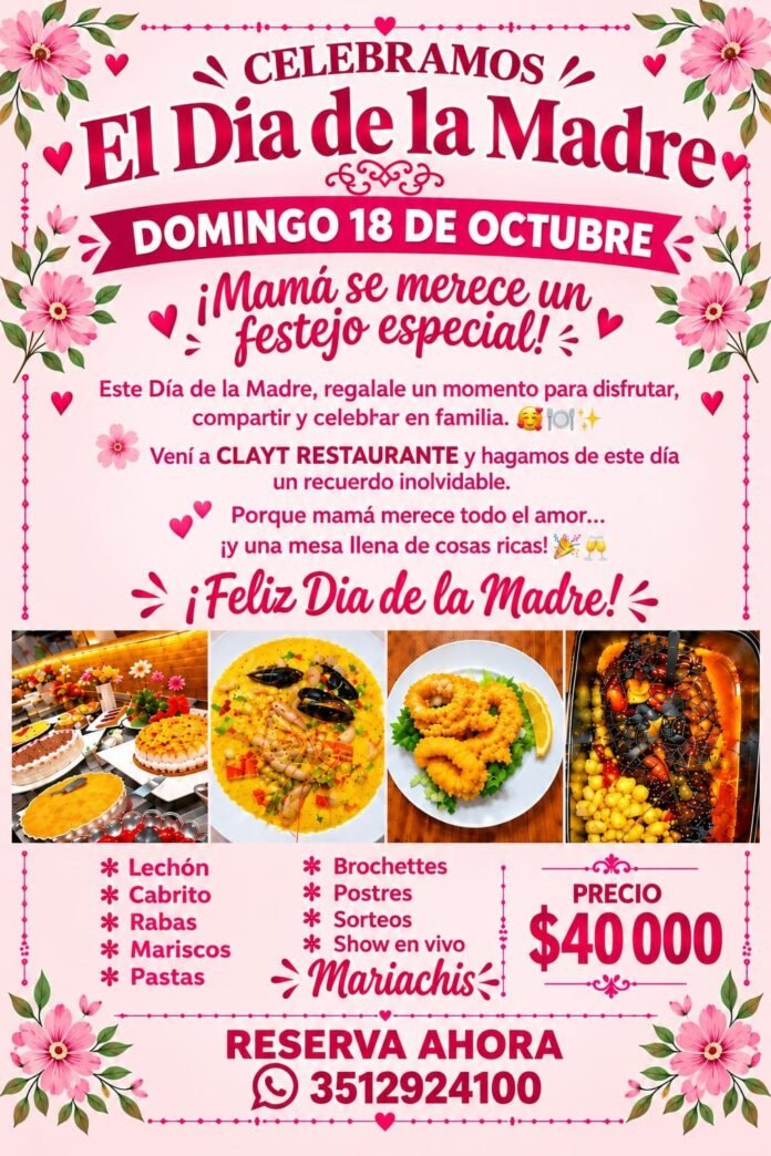 Día de la Madre en Clayt: sabores, sorteos y mariachis para celebrar en familia
