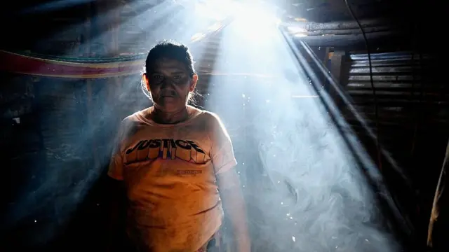 Lidia Ochoa en su hogar en San Lorenzo, en el sur de Honduras