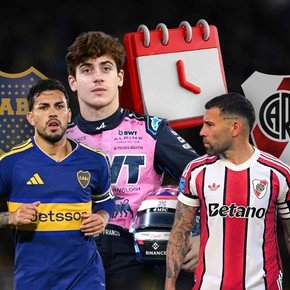 Dos domingos de super acción con Colapinto, Boca y River (casi) al mismo tiempo