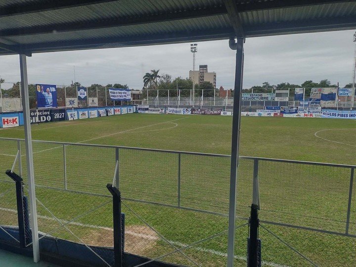 Una postal del estadio de San Martín.