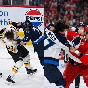 Video: piñas, sangre y un tremendo nocaut en la NHL