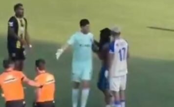 Incidentes en Godoy Cruz: hinchas ingresaron al campo de juego y les arrojaron proyectiles a los jugadores